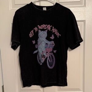 Black Cat Graphic womens T-Shirt